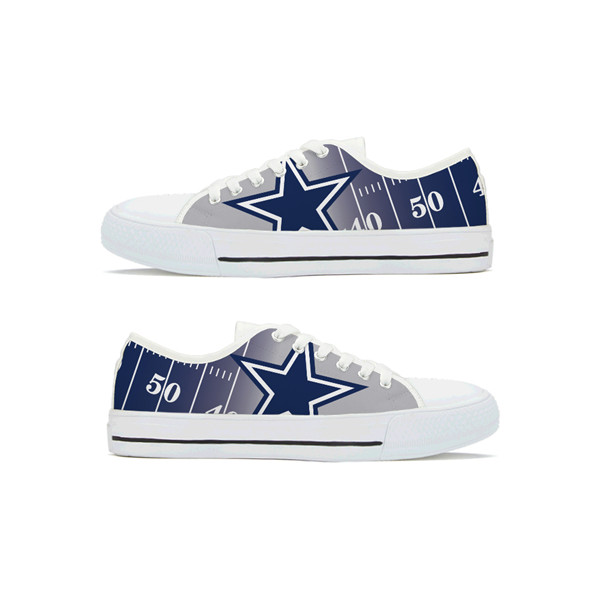 Men's Dallas Cowboys Low Top Canvas Sneakers 002